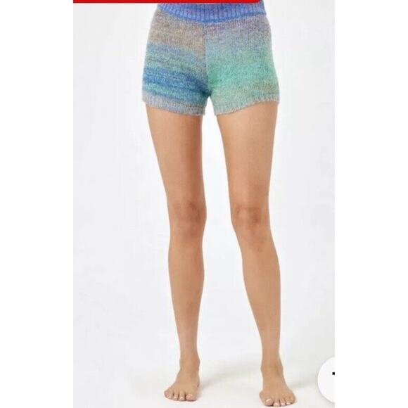 L Space Pants - L*Space Zoé Sweater Knit Ombre Shorts Size Medium NWT